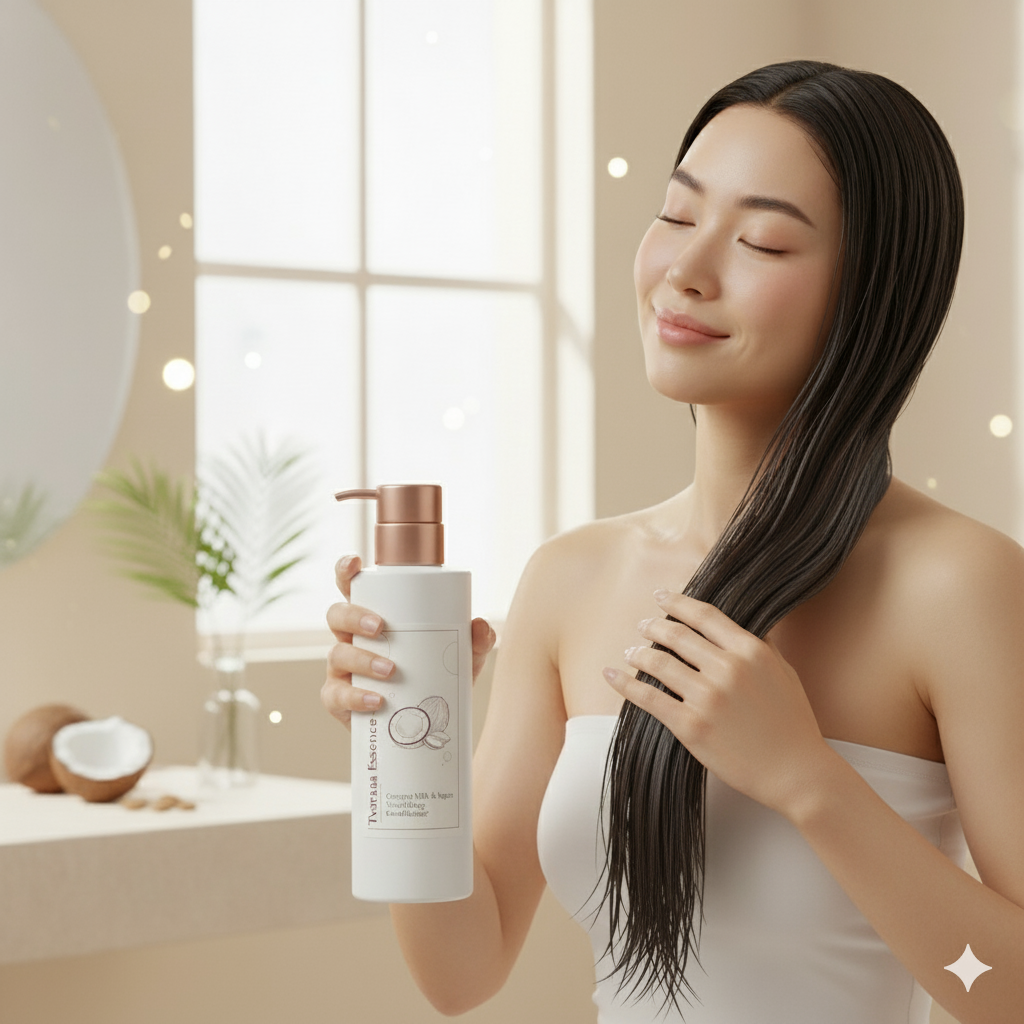 tvaraa essence coconut milk & argan nourishing conditioner tvaraa essence coconut milk & argan nourishing conditioner