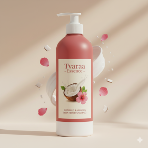 Shop Category Tvaraa Essence Coconut & Hibiscus Deep Repair Shampoo – Repairing & Nourishing Shampoo for Dry, Damaged, Frizz-Prone Hair