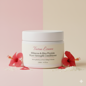 Tvaraa Essence Hibiscus & Rice Protein Wave Strength Conditioner – Strengthening & Nourishing Conditioner for Healthy, Frizz-Free Waves