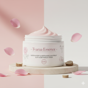 Tvaraa Essence Rosewater & Marshmallow Root Detangling & Slip Hair Mask