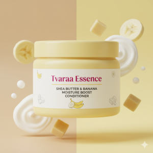 Tvaraa Essence Shea Butter & Banana Moisture Boost Conditioner – Hydrating & Nourishing Hair Care for Dry and Frizzy Hair