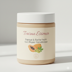 Tvaraa Essence Papaya & Sacha Inchi Curl Repair Conditioner – Deep Nourishing Conditioner for Damaged, Curly & Wavy Hair