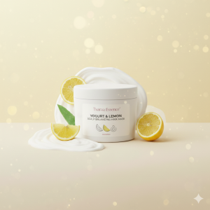 tvaraa essence yogurt & lemon scalp balancing hair mask – deep cleansing, oil control & dandruff care