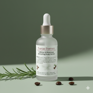 Tvaraa Essence Caffeine & Rosemary Refreshing Scalp Serum – Stimulating, Oil-Balancing Care for Healthy Scalp