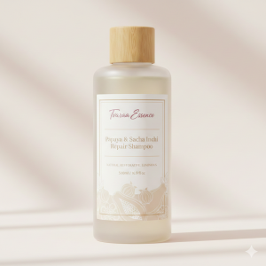 Tvaraa Essence Papaya & Sacha Inchi Repair Shampoo – Strengthening & Damage-Repair Cleanser for Weak, Dry Hair
