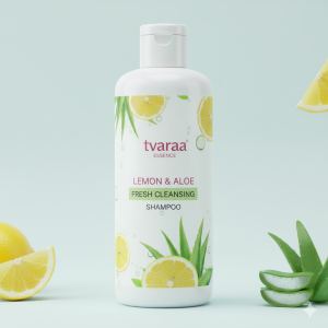 Tvaraa Essence Lemon & Aloe Fresh Cleansing Shampoo – Oil-Control, Refreshing Daily Cleanser