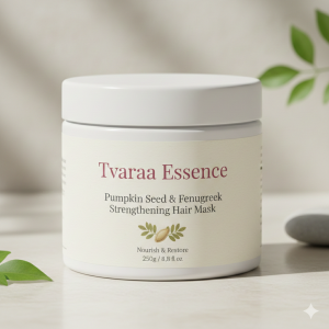 Tvaraa Essence Pumpkin Seed & Fenugreek Strengthening Hair Mask – Deep Repair & Hair Fall Control Treatment