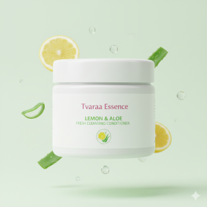 Tvaraa Essence Lemon & Aloe Fresh Cleansing Conditioner – Refreshing, Hydrating, Lightweight Detangle Care