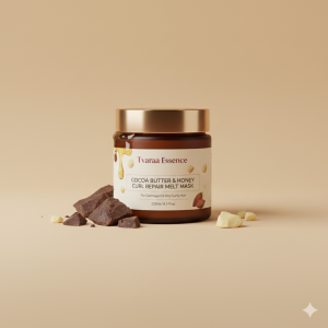 Shop Category Tvaraa Essence Cocoa Butter & Honey Curl Repair Melt Mask – Deep Repair & Moisture Treatment for Damaged Curls