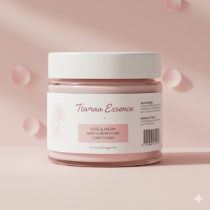 Tvaraa Essence Rose & Argan Silky Hydration Conditioner – Deep Moisture & Shine for Dry, Frizzy Hair